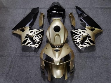 Noir Doré 2005-2006 Honda CBR600RR Carénage Moto