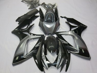 Noir Gris Spécial 2006-2007 Suzuki GSXR 600-750 Carénage Moto