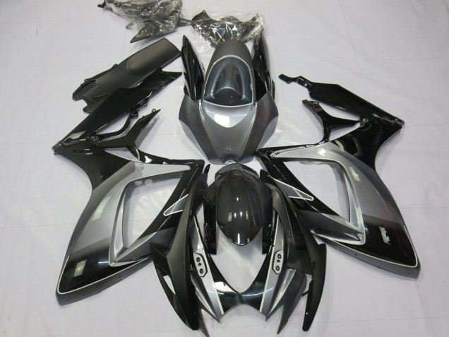 Noir Gris Spécial 2006-2007 Suzuki GSXR 600-750 Carénage Moto