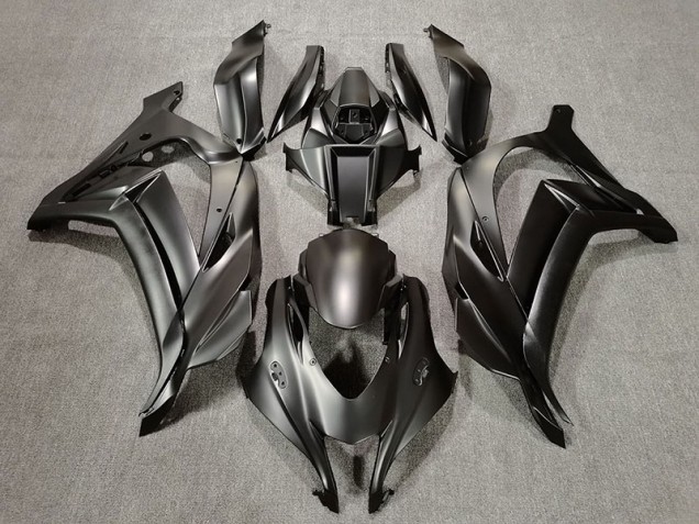 Noir Mat 2016-2019 Kawasaki ZX10R Carénage Moto Noir Mat 2016-2019 Kawasaki ZX10R Carénage Moto