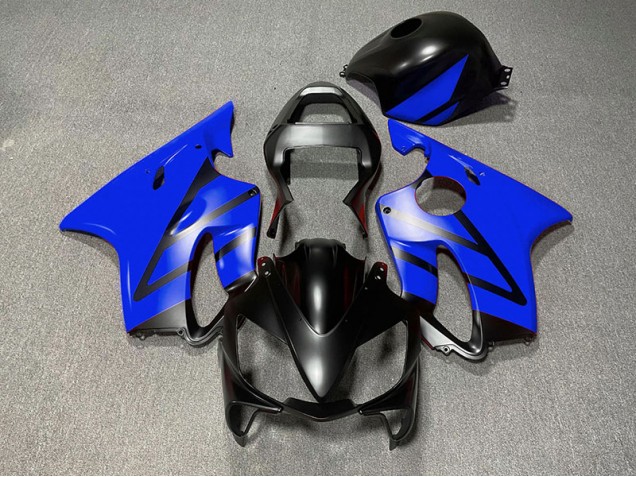 Noir Mat & Bleu 2001-2003 Honda CBR600 F4i Carénage Moto Noir Mat & Bleu 2001-2003 Honda CBR600 F4i Carénage Moto