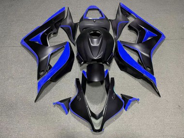 Noir Mat & Bleu 2007-2008 Honda CBR600RR Carénage Moto
