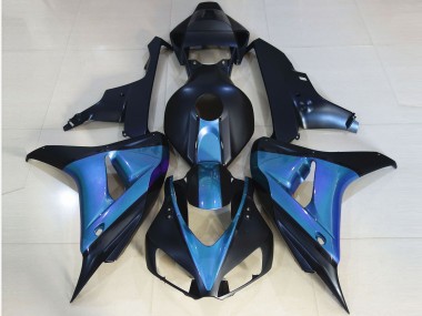 Noir Mat & Bleu Clair 2006-2007 Honda CBR1000RR Carénage Moto