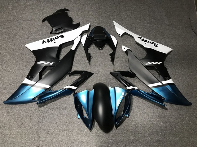 Noir Mat & Bleu Spécial 2008-2016 Yamaha R6 Carénage Moto Noir Mat & Bleu Spécial 2008-2016 Yamaha R6 Carénage Moto