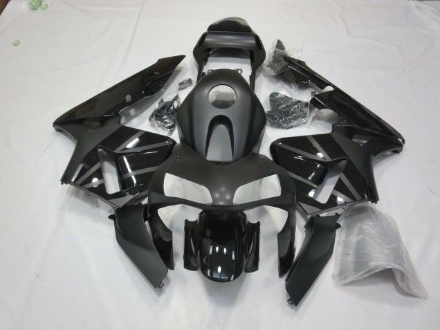 Noir Mat / Brillant 2003-2004 Honda CBR600RR Carénage Moto Noir Mat / Brillant 2003-2004 Honda CBR600RR Carénage Moto