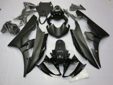 Noir Mat & Brillant 2006-2007 Yamaha R6 Carénage Moto