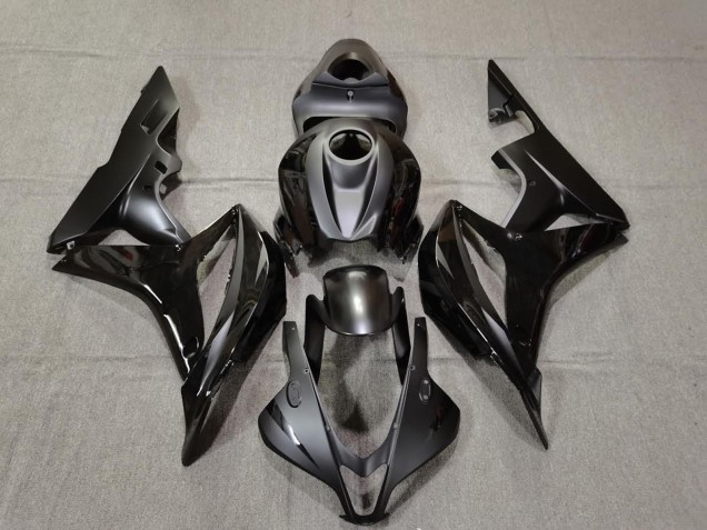 Noir Mat & Brillant 2007-2008 Honda CBR600RR Carénage Moto Noir Mat & Brillant 2007-2008 Honda CBR600RR Carénage Moto