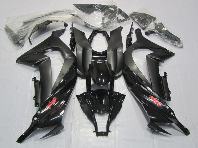 Noir Mat Brillant 2011-2015 Kawasaki ZX10R Carénage Moto