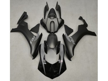 Noir Mat & Gris 2015-2019 Yamaha R1 Carénage Moto