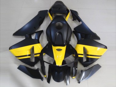 Noir Mat & Jaune Brillant 2005-2006 Honda CBR600RR Carénage Moto