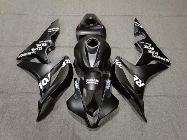 Noir Mat Repsol 2007-2008 Honda CBR600RR Carénage Moto Noir Mat Repsol 2007-2008 Honda CBR600RR Carénage Moto