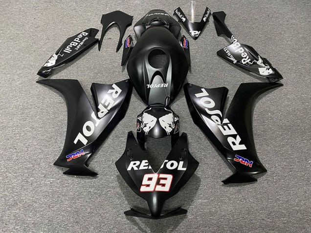 Noir Mat Repsol 2012-2016 Honda CBR1000RR Carénage Moto Noir Mat Repsol 2012-2016 Honda CBR1000RR Carénage Moto