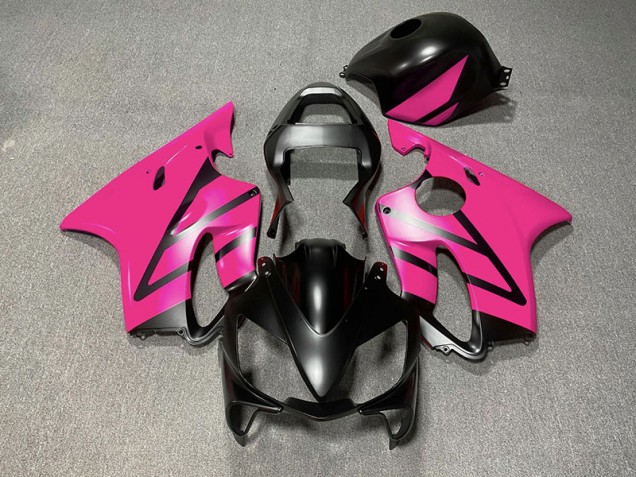 Noir Mat & Rose 2001-2003 Honda CBR600 F4i Carénage Moto Noir Mat & Rose 2001-2003 Honda CBR600 F4i Carénage Moto