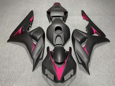 Noir Mat & Rose 2006-2007 Honda CBR1000RR Carénage Moto