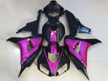 Noir Mat & Rose 2006-2007 Honda CBR1000RR Carénage Moto