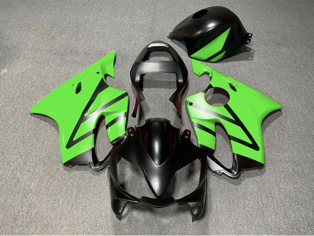 Noir Mat & Vert 2001-2003 Honda CBR600 F4i Carénage Moto Noir Mat & Vert 2001-2003 Honda CBR600 F4i Carénage Moto