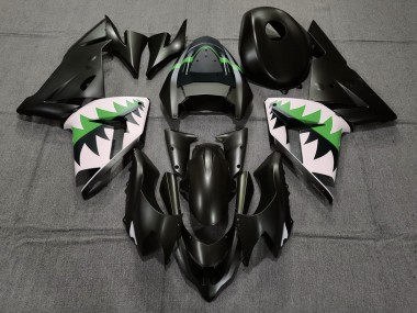 Noir Mat & Vert 2004-2005 Kawasaki ZX10R Carénage Moto