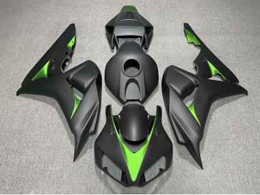 Noir Mat & Vert 2006-2007 Honda CBR1000RR Carénage Moto
