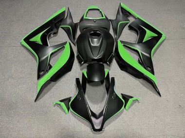 Noir Mat & Vert 2007-2008 Honda CBR600RR Carénage Moto