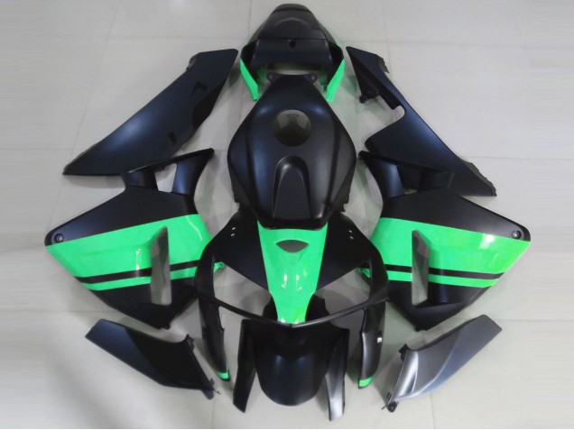 Noir Mat & Vert Spécial 2005-2006 Honda CBR600RR Carénage Moto Noir Mat & Vert Spécial 2005-2006 Honda CBR600RR Carénage Moto