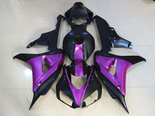 Noir Mat Violet 2006-2007 Honda CBR1000RR Carénage Moto