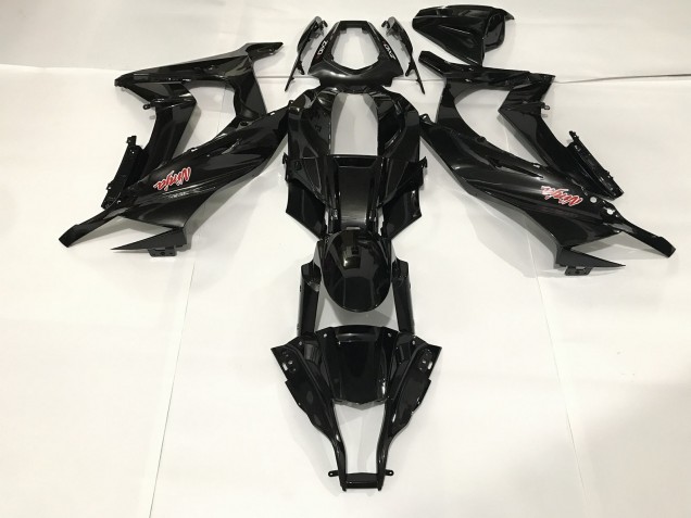 Noir Métallisé 2009-2012 Kawasaki ZX6R Carénage Moto Noir Métallisé 2009-2012 Kawasaki ZX6R Carénage Moto