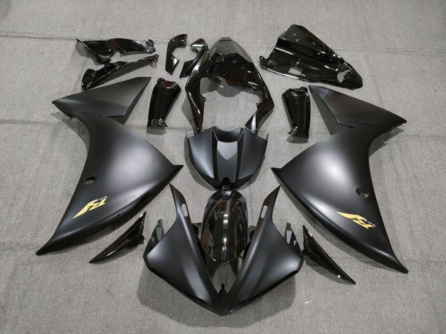 Noir & Or 2009-2011 Yamaha R1 Carénage Moto Noir & Or 2009-2011 Yamaha R1 Carénage Moto