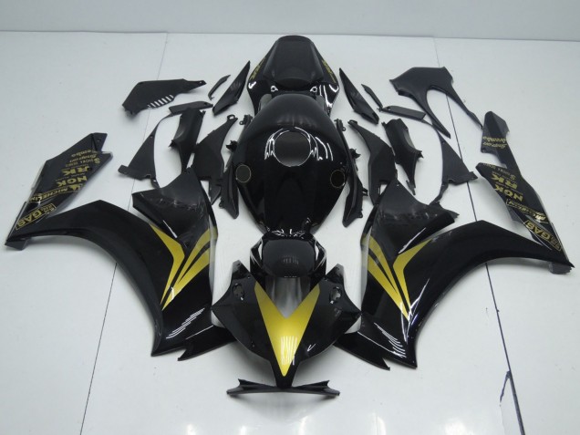 Noir & Or 2012-2016 Honda CBR1000RR Carénage Moto Noir & Or 2012-2016 Honda CBR1000RR Carénage Moto