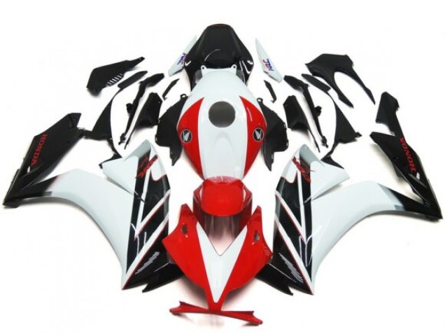 Noir & Rouge / Blanc Brillant 2012-2016 Honda CBR1000RR Carénage Moto