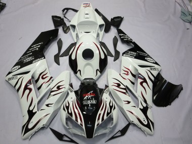 Noir & Rouge Flamme 2004-2005 Honda CBR1000RR Carénage Moto