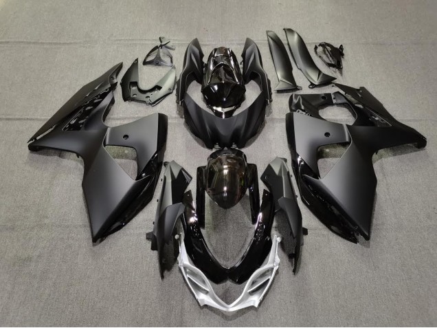 Noir Uni Mat & Brillant 2009-2016 Suzuki GSXR 1000 Carénage Moto Noir Uni Mat & Brillant 2009-2016 Suzuki GSXR 1000 Carénage Moto