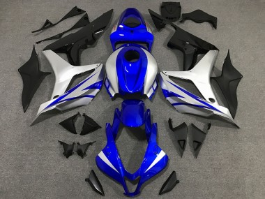 OEM Style Bleu & Argent 2007-2008 Honda CBR600RR Carénage Moto