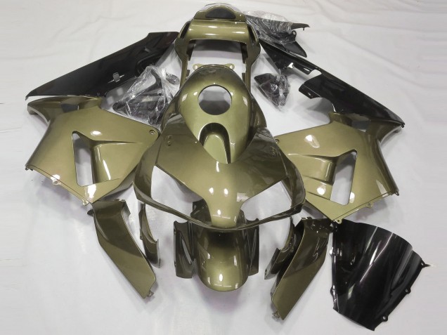 Olive Brillant 2003-2004 Honda CBR600RR Carénage Moto Olive Brillant 2003-2004 Honda CBR600RR Carénage Moto