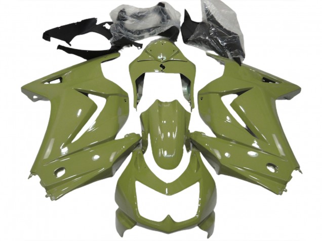 Olive Brillant 2008-2012 Kawasaki Ninja 250 Carénage Moto Olive Brillant 2008-2012 Kawasaki Ninja 250 Carénage Moto