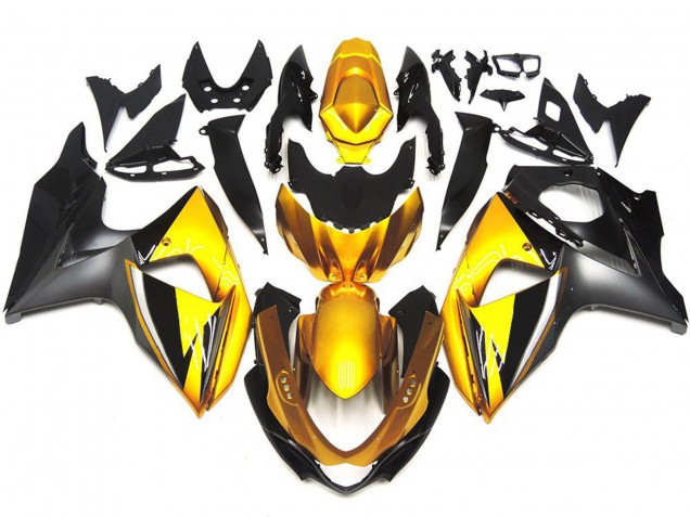 Or & Gris OEM Style Personnalisé 2009-2016 Suzuki GSXR 1000 Carénage Moto Or & Gris OEM Style Personnalisé 2009-2016 Suzuki GSXR 1000 Carénage Moto