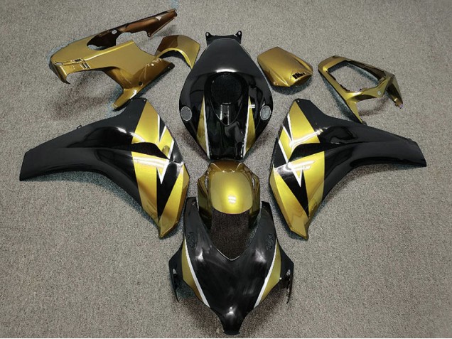 Or & Noir 2008-2011 Honda CBR1000RR Carénage Moto Or & Noir 2008-2011 Honda CBR1000RR Carénage Moto