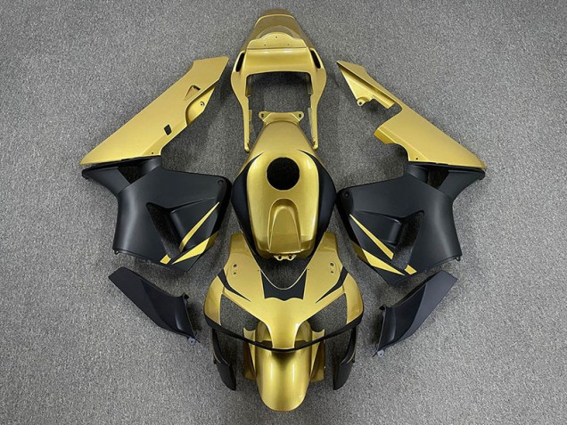 Or & Noir Mat 2003-2004 Honda CBR600RR Carénage Moto