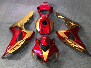 Or Rouge 2006-2007 Honda CBR1000RR Carénage Moto