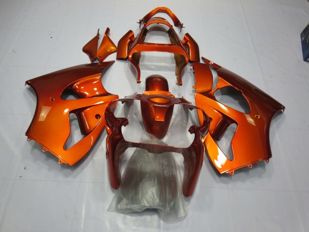 Orange 2000-2002 Kawasaki ZX6R Carénage Moto Orange 2000-2002 Kawasaki ZX6R Carénage Moto