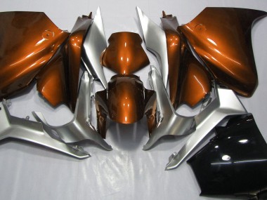 Orange & Argent 2010-2013 Honda VFR1200 Carénage Moto