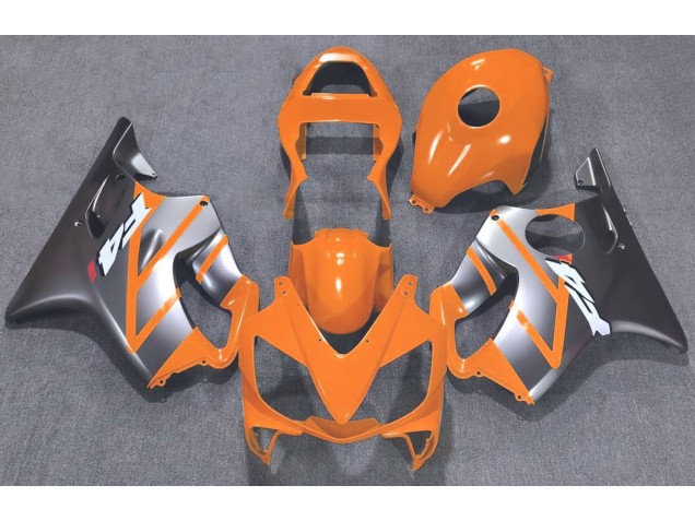 Orange & Argent Mat 2001-2003 Honda CBR600 F4i Carénage Moto Orange & Argent Mat 2001-2003 Honda CBR600 F4i Carénage Moto