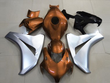 Orange Brillant & Argent 2008-2011 Honda CBR1000RR Carénage Moto