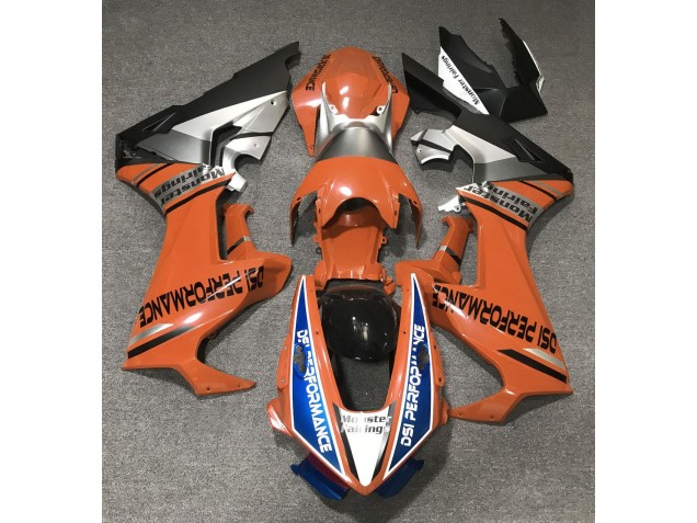 Orange Brillant & Bleu 2017-2023 Honda CBR1000RR Carénage Moto