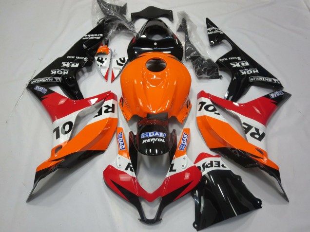 Orange Clair Repsol 2007-2008 Honda CBR600RR Carénage Moto