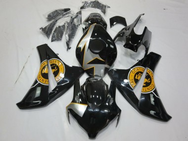 Orange Noir & Argent 2008-2011 Honda CBR1000RR Carénage Moto