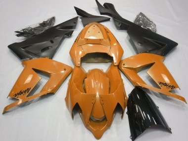 Orange Perle & Noir 2004-2005 Kawasaki ZX10R Carénage Moto