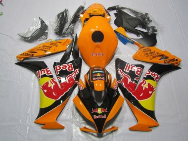 Orange Rouge Taureau 2012-2016 Honda CBR1000RR Carénage Moto