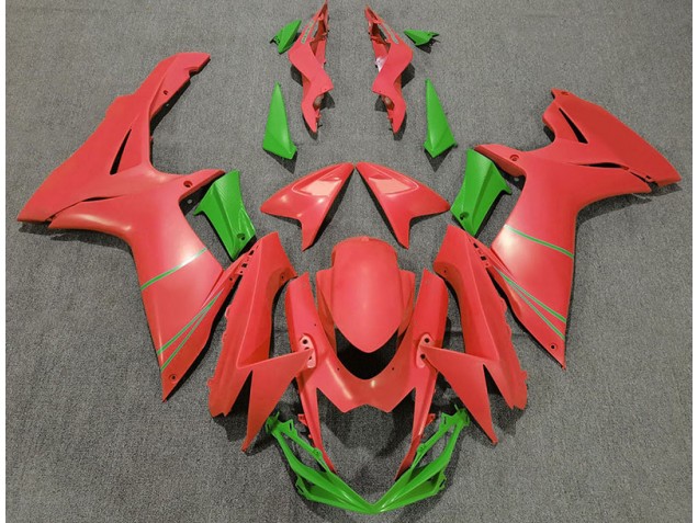 Pamplemousse Mat Rouge & Vert 2011-2024 Suzuki GSXR 600-750 Carénage Moto Pamplemousse Mat Rouge & Vert 2011-2024 Suzuki GSXR 600-750 Carénage Moto