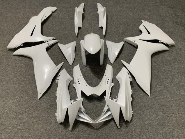 Perle Blanche 2011-2024 Suzuki GSXR 600-750 Carénage Moto Perle Blanche 2011-2024 Suzuki GSXR 600-750 Carénage Moto