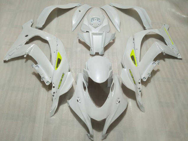 Perle Blanche 2016-2019 Kawasaki ZX10R Carénage Moto Perle Blanche 2016-2019 Kawasaki ZX10R Carénage Moto
